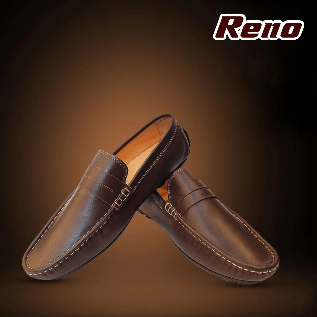 Reno Leather Loafer-Chocolate-RL3045